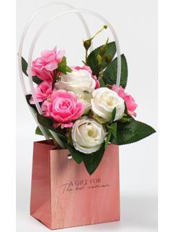 Пакет влагостойкий для цветов Gift with love, 11,5 х 12 х 8 см