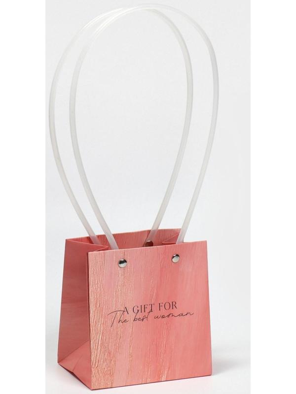 Пакет влагостойкий для цветов Gift with love, 11,5 х 12 х 8 см