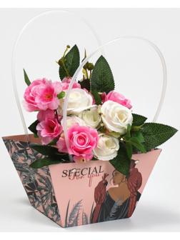 Пакет влагостойкий для цветов «Нежно», 20 х 12 х 20 см