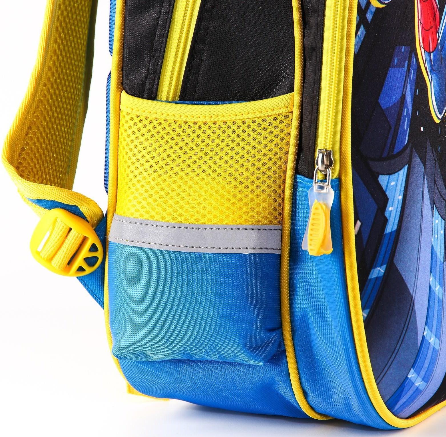 Рюкзак школьный, 39 см х 30 см х 14 см, Человек-паук