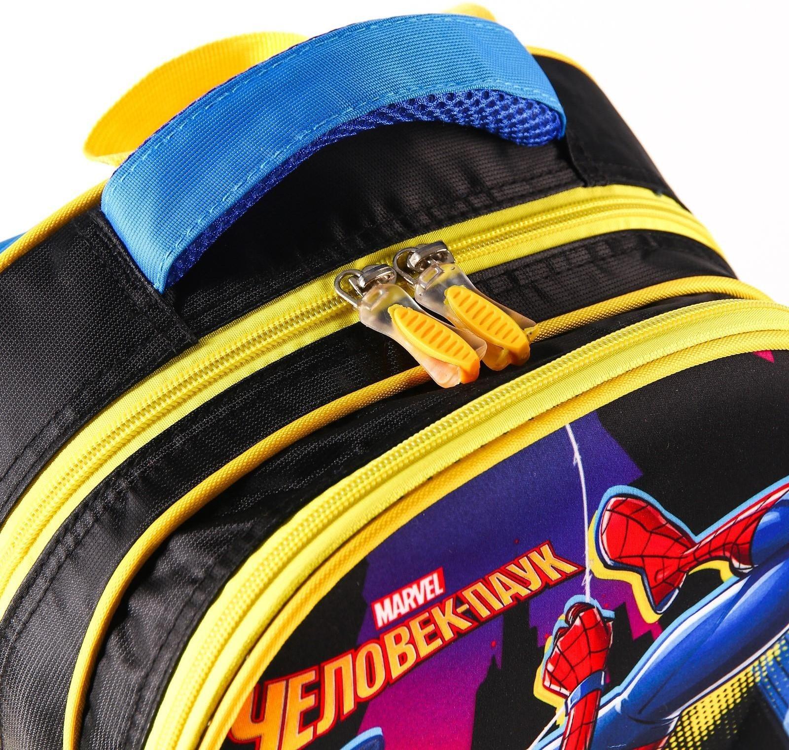 Рюкзак школьный, 39 см х 30 см х 14 см, Человек-паук