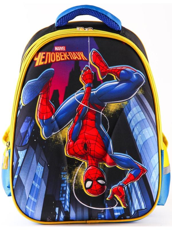 Рюкзак школьный, 39 см х 30 см х 14 см, Человек-паук