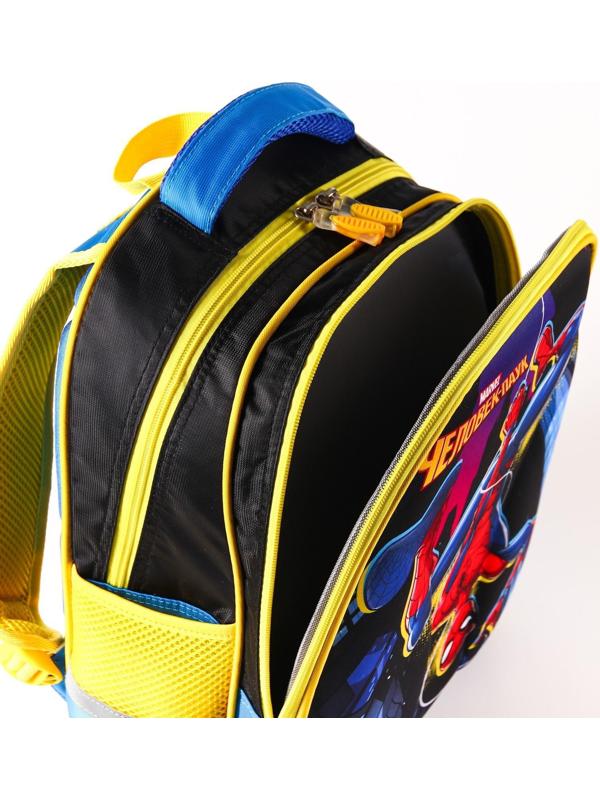 Рюкзак школьный, 39 см х 30 см х 14 см, Человек-паук