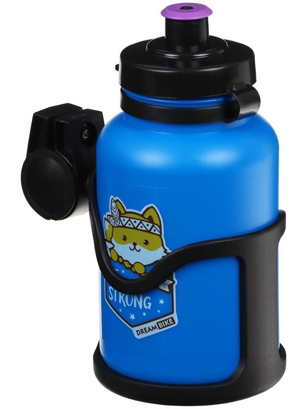 Велофляга детская Dream Bike с флягодержателем, 320 мл, цвет синий