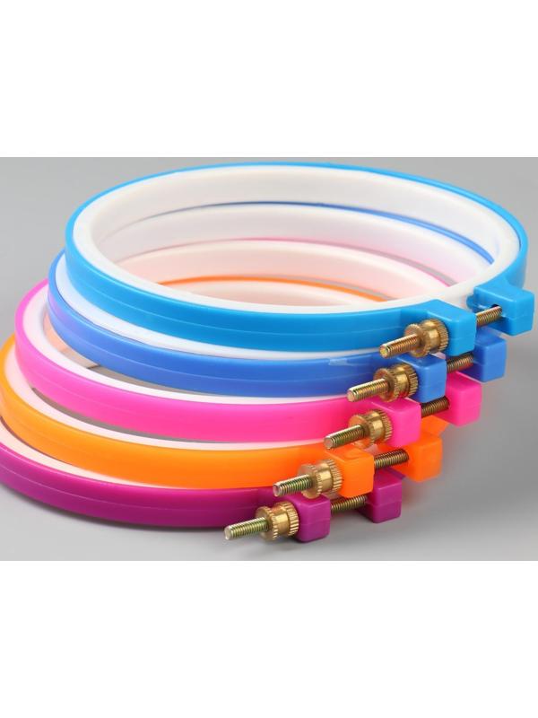 Пяльцы для вышивания, d = 10,5 см, цвет МИКС