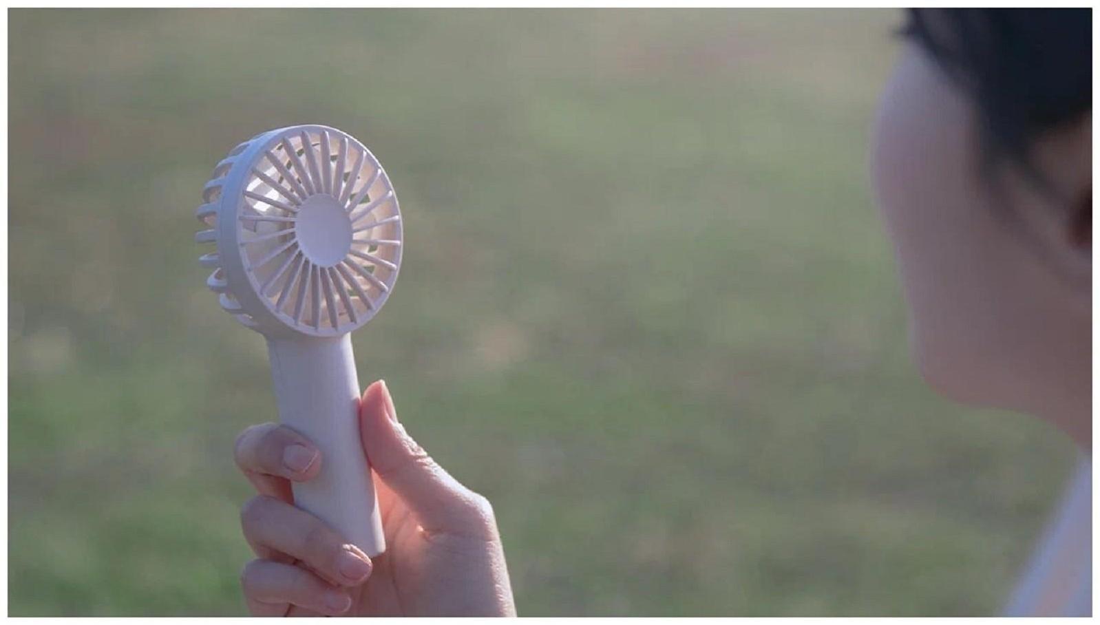 Портативный вентилятор Xiaomi Solove N10, 3 скорости, Type-C, 4500 мАч, розовый