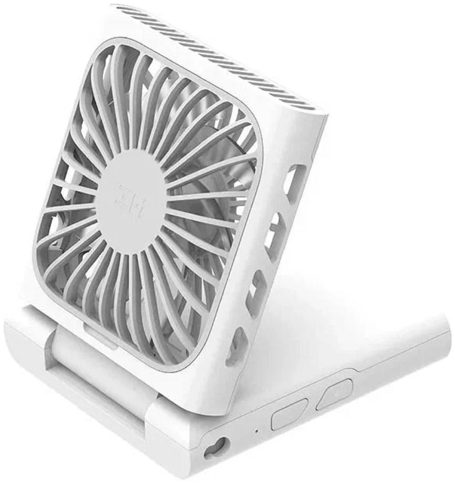 Портативный вентилятор Xiaomi ZMI AF217, ремешок, 3 скорости, до 120°, 2400 мАч, белый