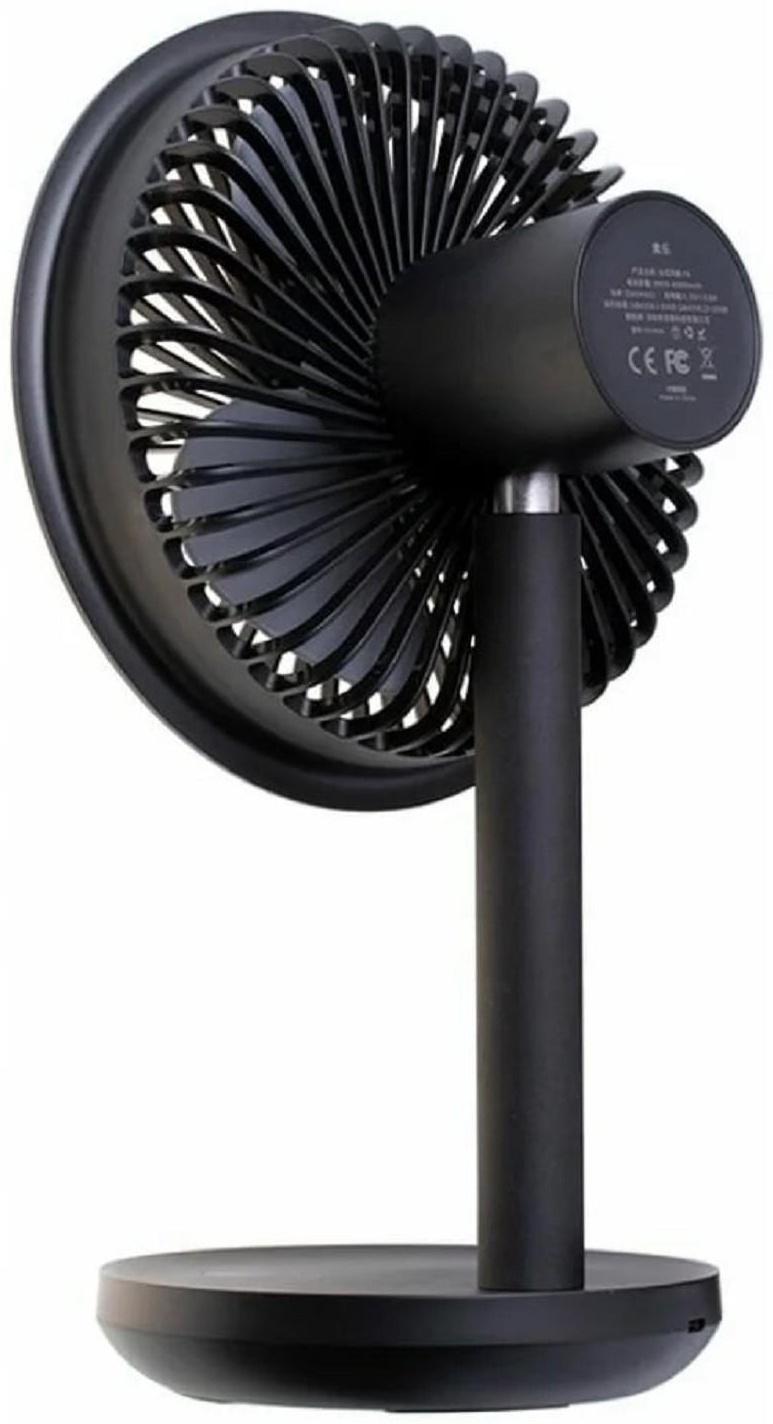 Портативный вентилятор Xiaomi Solove F5, наклонно-поворотный, 3 скорости, 4000 мАч, черный