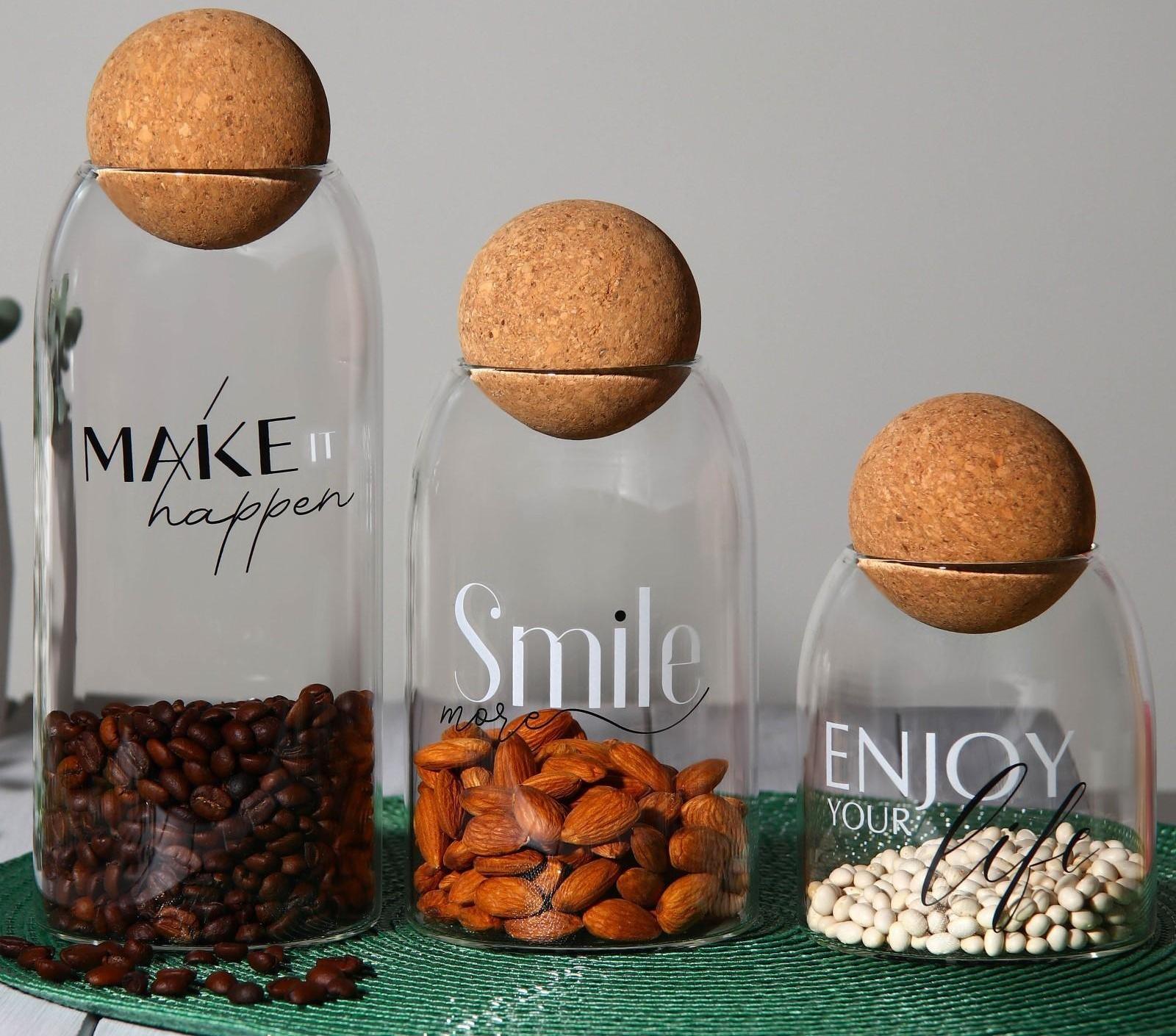 Банка для хранения Smile, 700 мл, 19×9 см