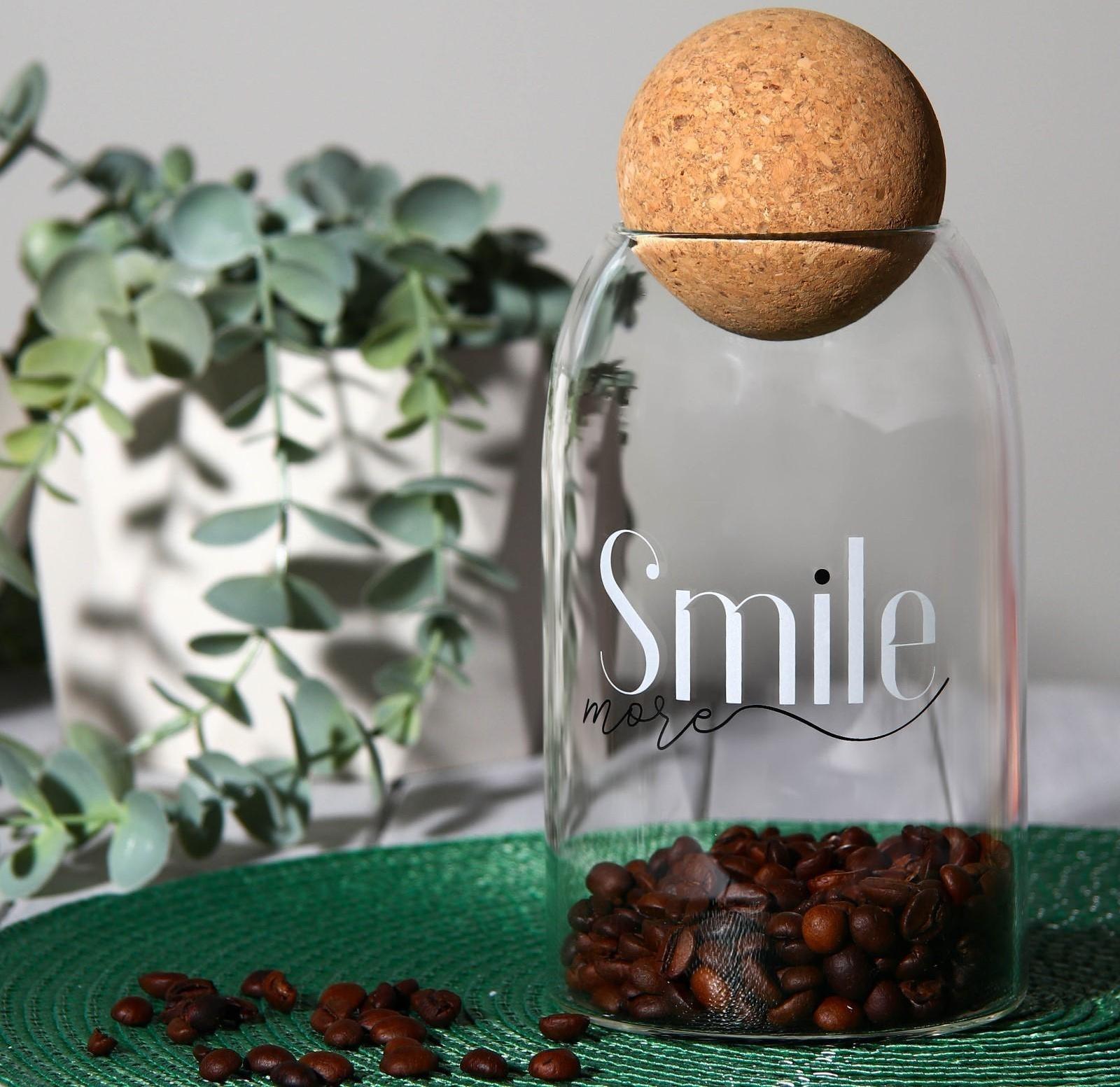 Банка для хранения Smile, 700 мл, 19×9 см