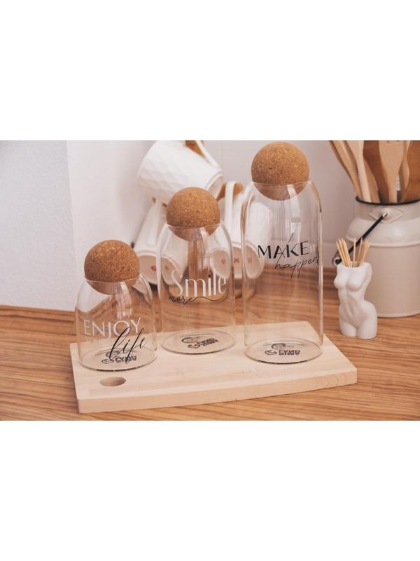 Банка для хранения Smile, 700 мл, 19×9 см