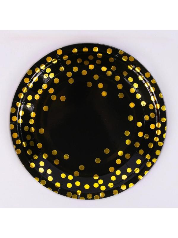 Тарелка бумажная «Конфетти», набор, 6 шт