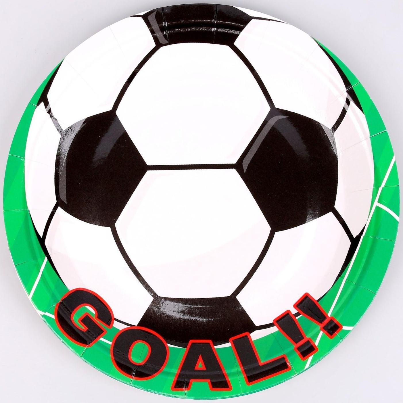 Тарелка бумажная «Гол!», набор, 6 шт