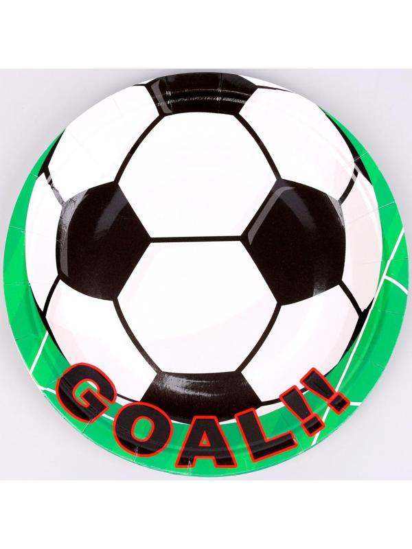 Тарелка бумажная «Гол!», набор, 6 шт