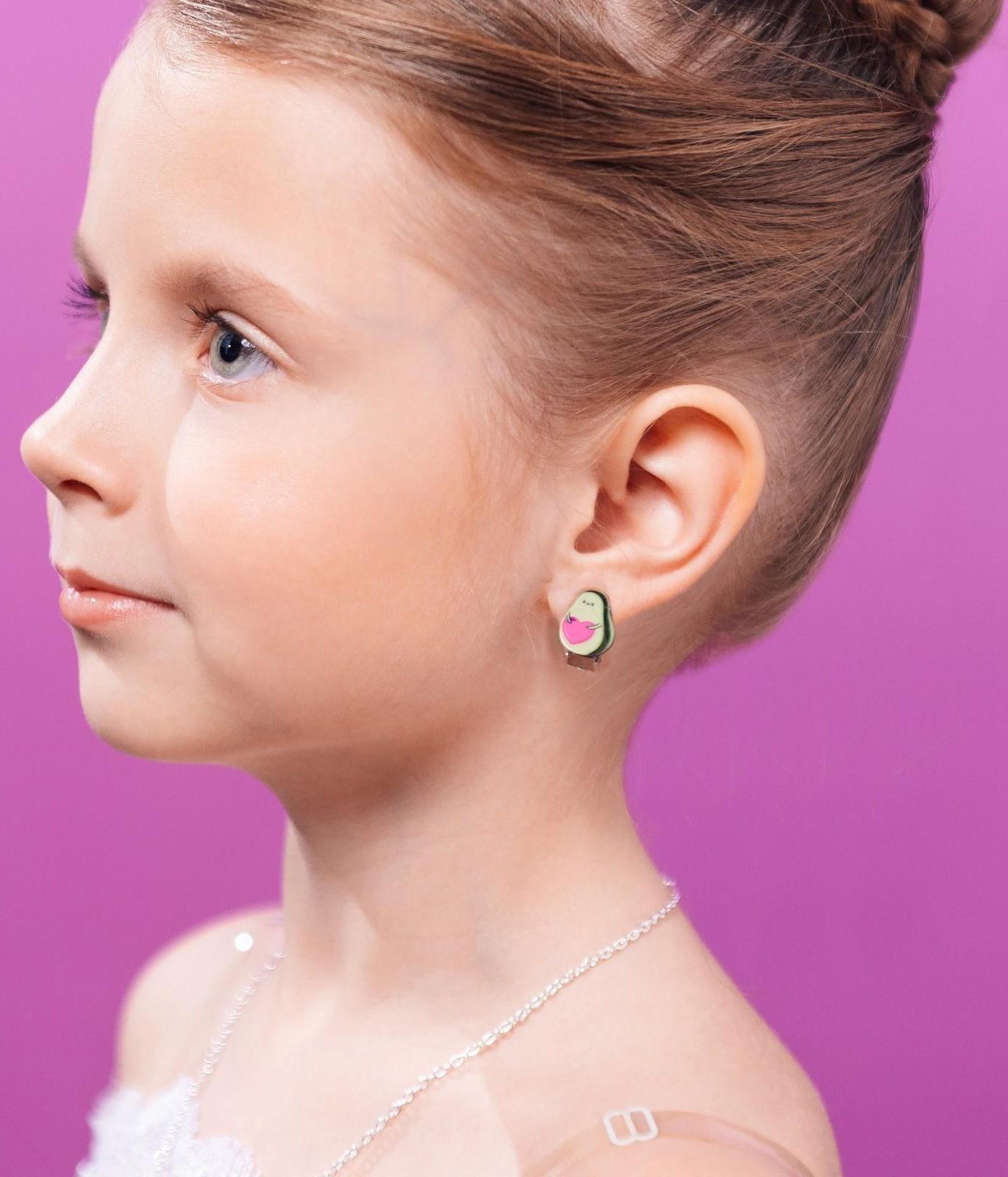 Клипсы «О, мой авокадо» детские серьги