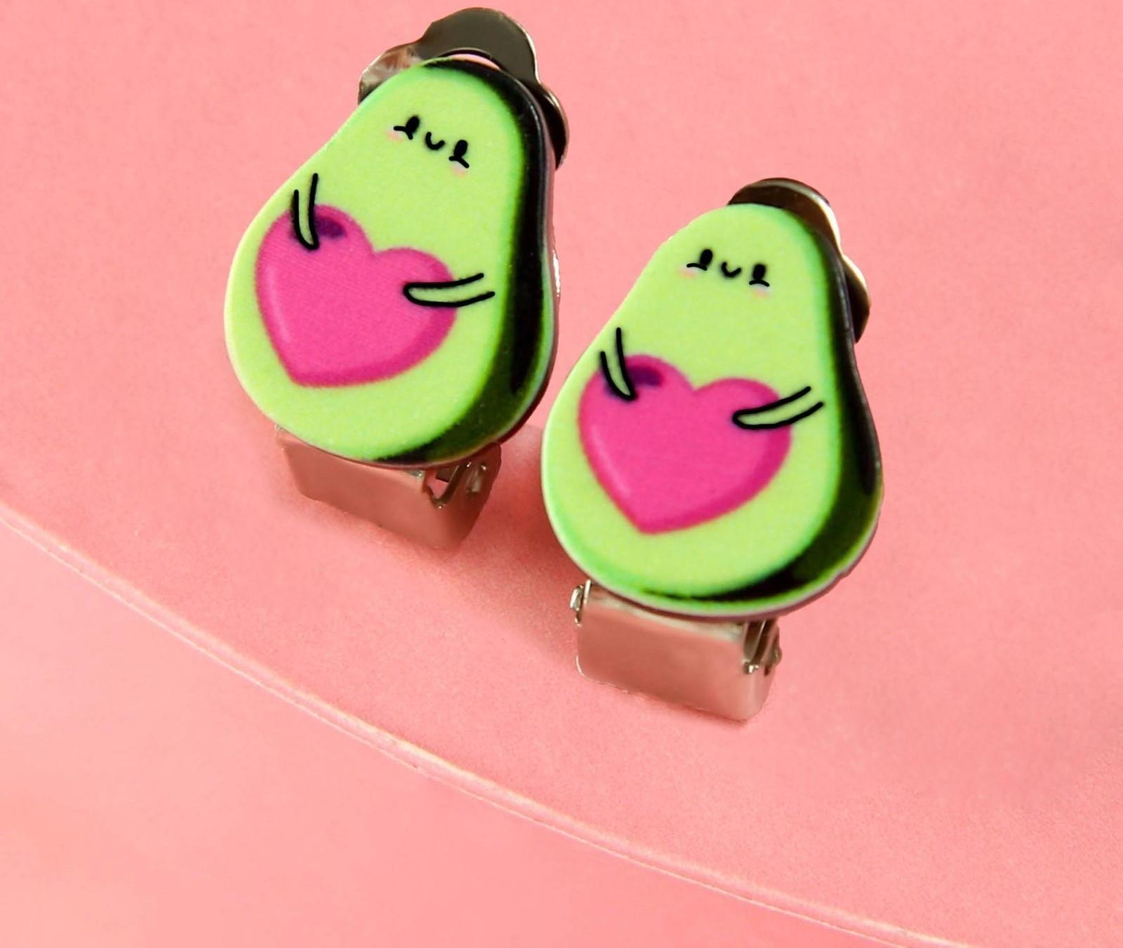 Клипсы «О, мой авокадо» детские серьги