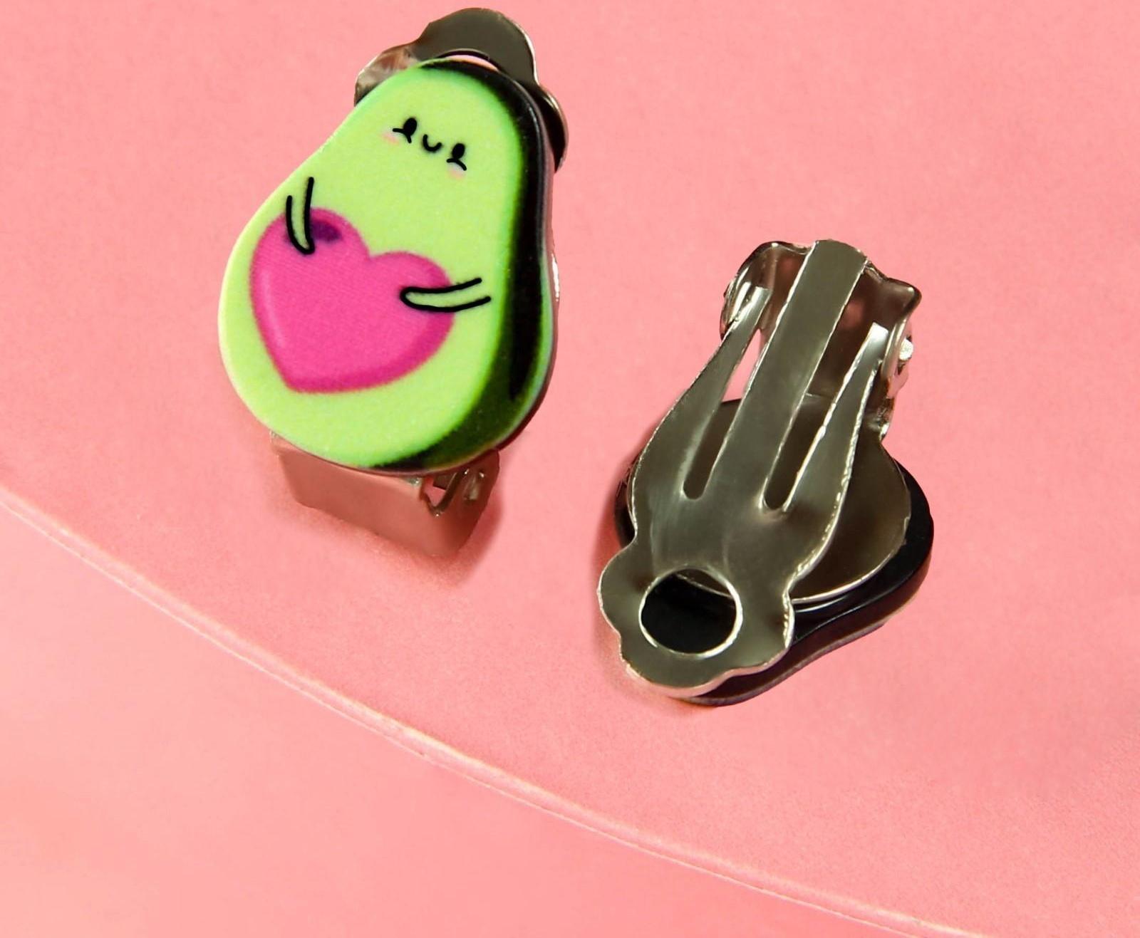 Клипсы «О, мой авокадо» детские серьги