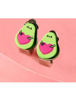 Клипсы «О, мой авокадо» детские серьги