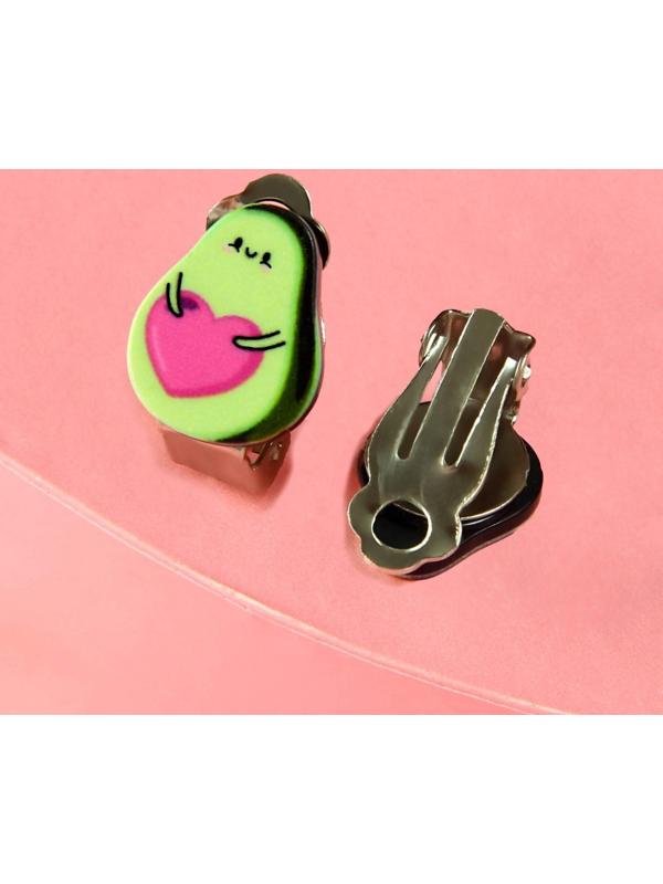Клипсы «О, мой авокадо» детские серьги