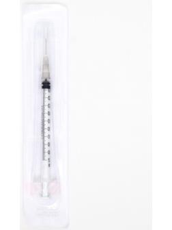 Шприц туберкулиновый 1 мл с надетой иглой, МПК Елец, Россия