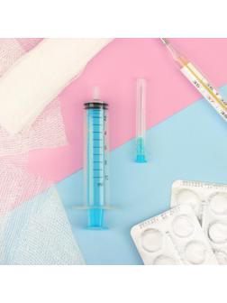 Шприц медицинский трехкомпонентный 10 мл, 21G (0.8 x 40 мм), МПК Елец, Россия