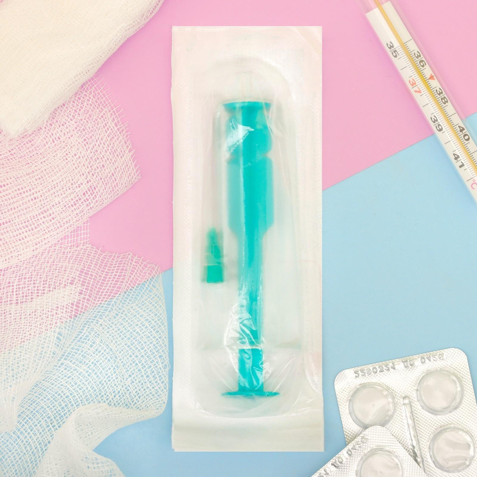 Шприц медицинский двухкомпонентный 10 мл, 21G, 0.8 x 40 мм, МПК Елец, Россия