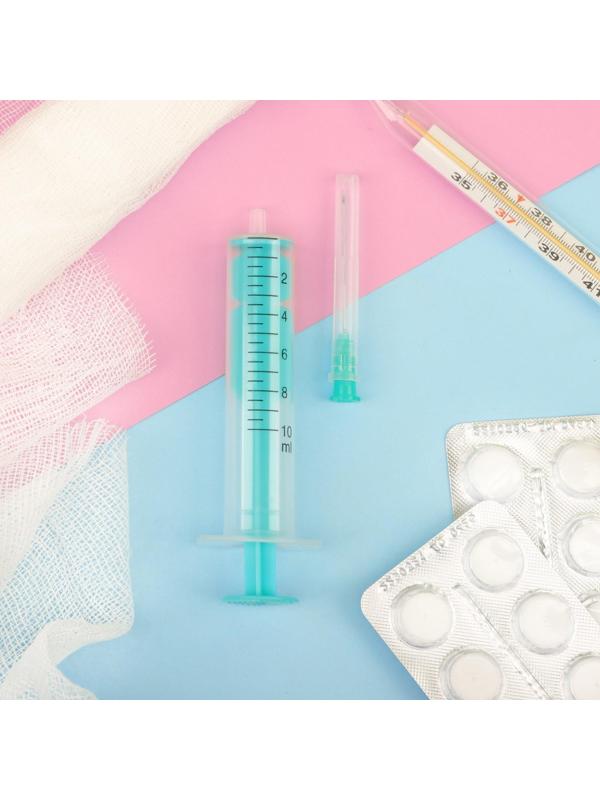 Шприц медицинский двухкомпонентный 10 мл, 21G, 0.8 x 40 мм, МПК Елец, Россия