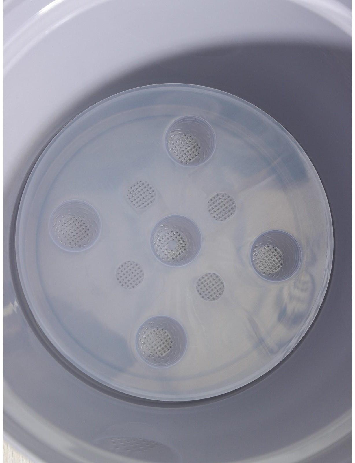 Кашпо для цветов со вставкой «Порто», 15 л, цвет серый