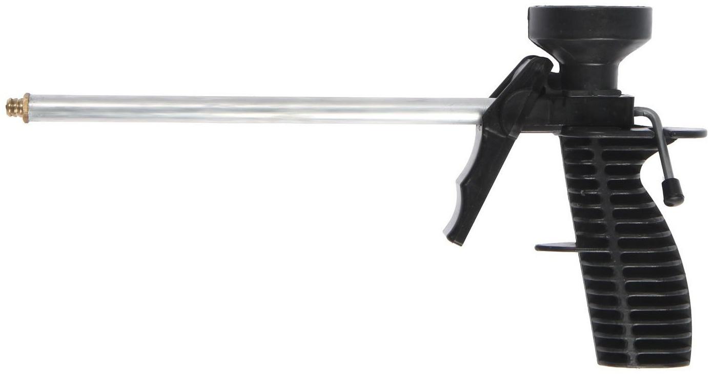 Пистолет для монтажной пены ЛОМ, пластиковый корпус, алюминиевая трубка