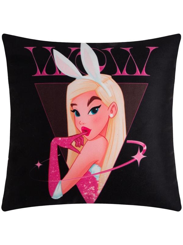 Подушка декоративная новогодняя Этель «Wow» 40х40 см, 100% п/э, велюр