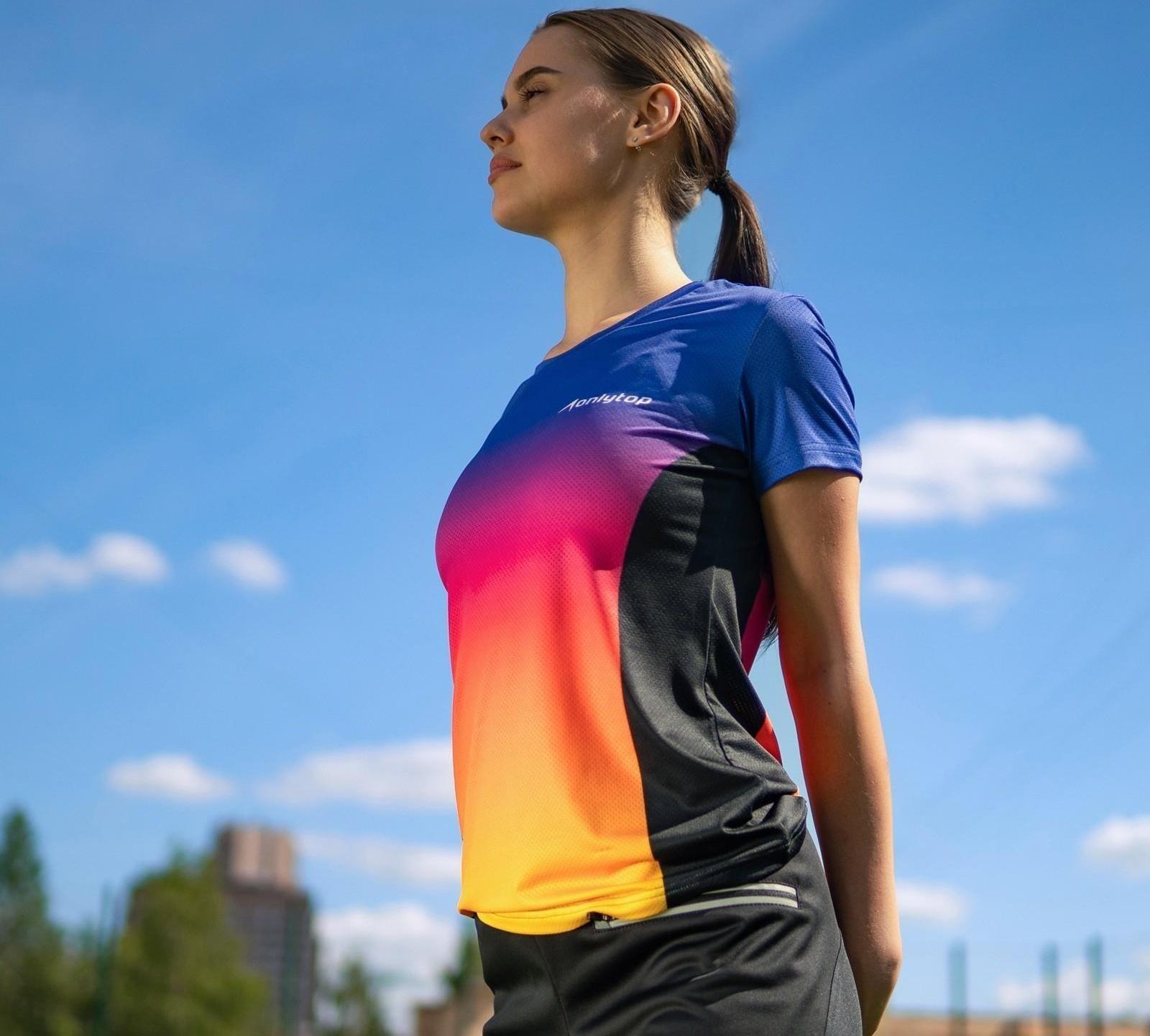 Футболка спортивная ONLYTOP woman, размер 44