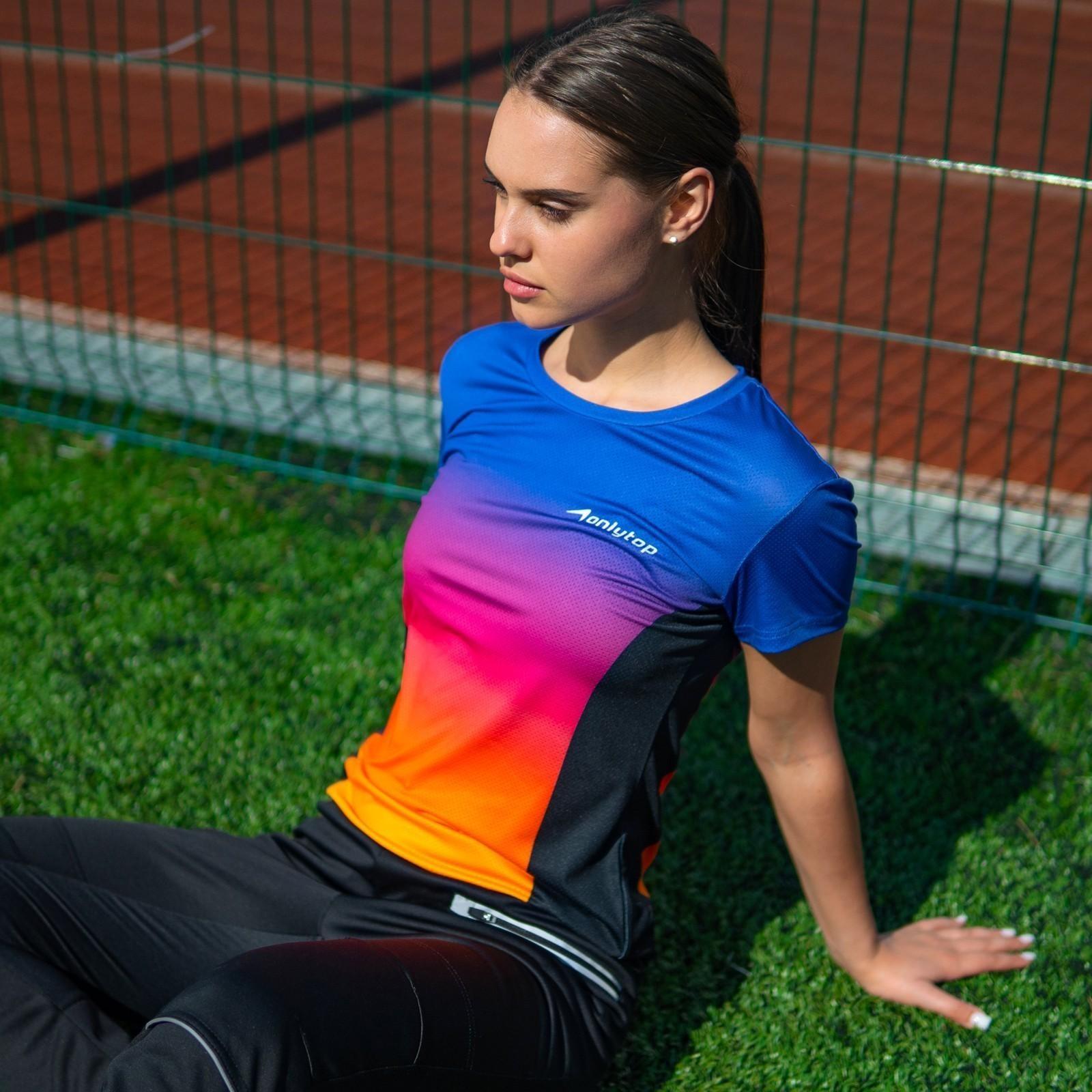 Футболка спортивная ONLYTOP woman, размер 44