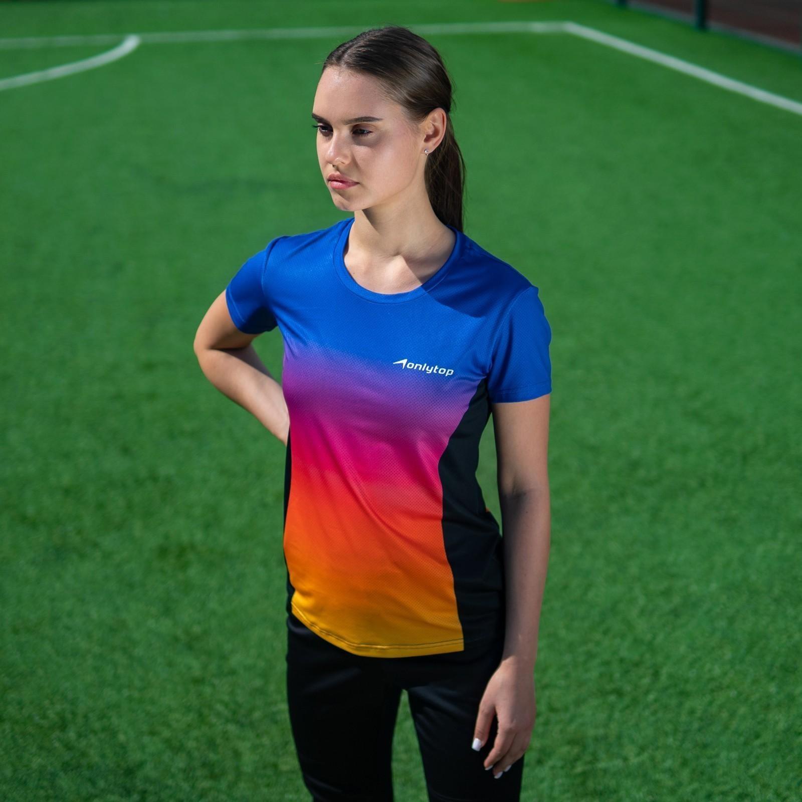 Футболка спортивная ONLYTOP woman, размер 44