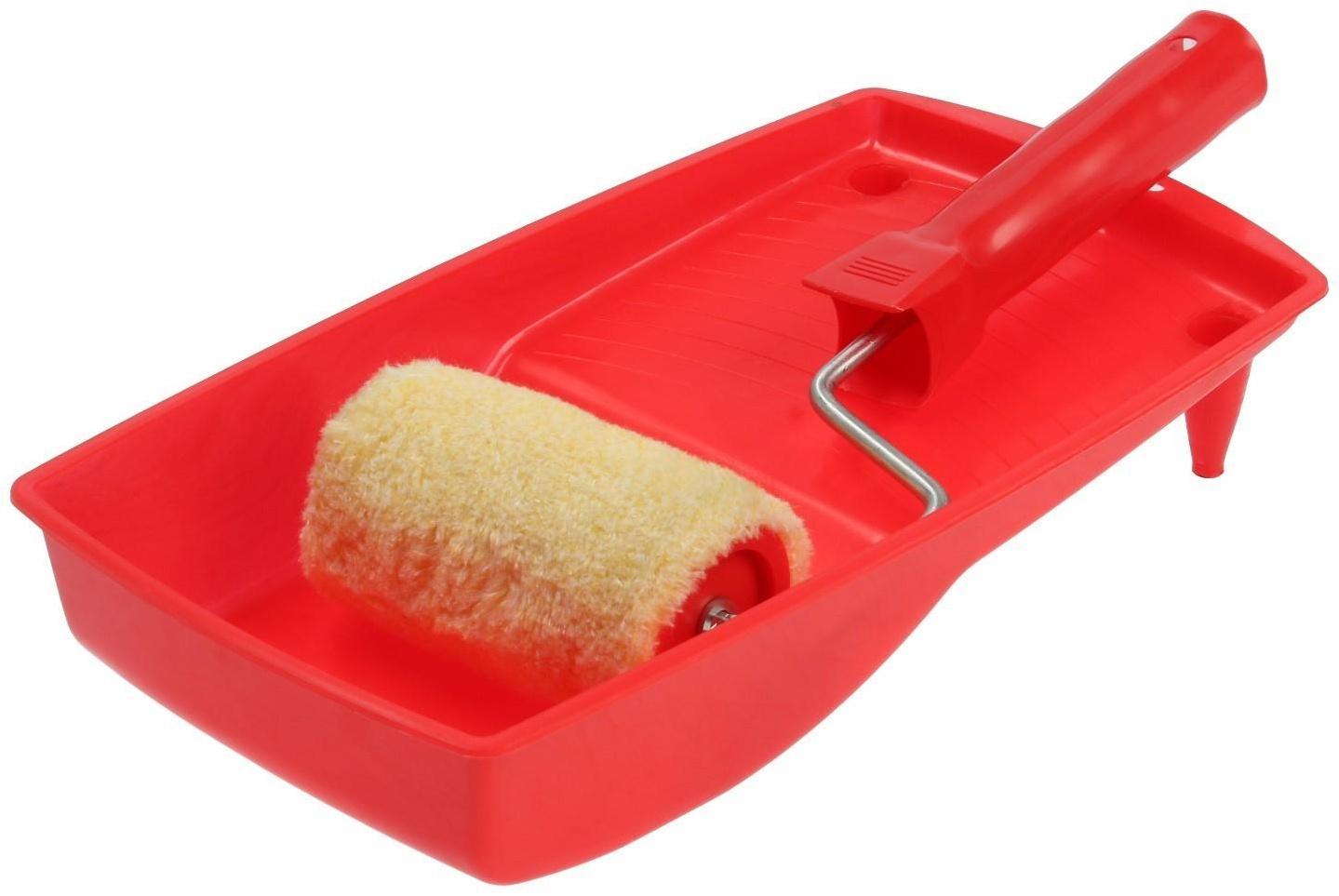 Набор малярный ЛОМ, валик полиакрил, 100 мм, ванночка 150 х 290 мм