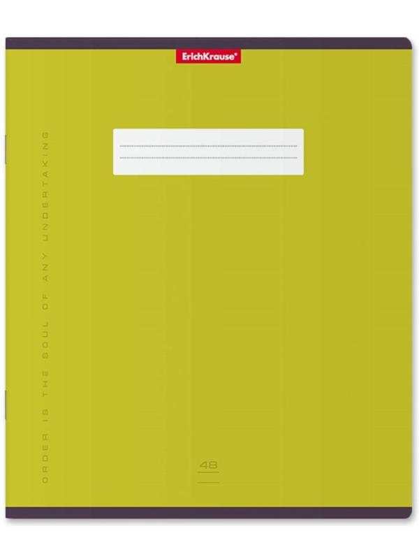 Тетрадь 48 листов в линейку ErichKrause Unicolor Bright, обложка мелованный картон, блок офсет, микс