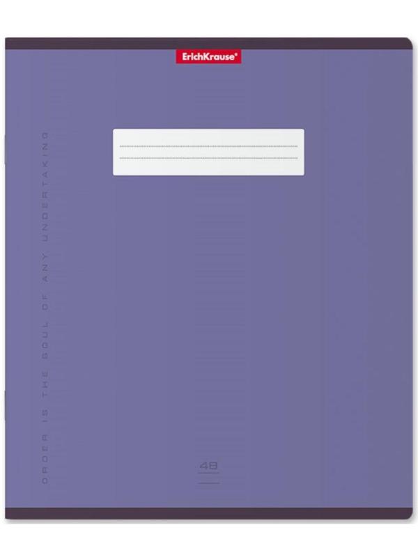 Тетрадь 48 листов в линейку ErichKrause Unicolor Bright, обложка мелованный картон, блок офсет, микс