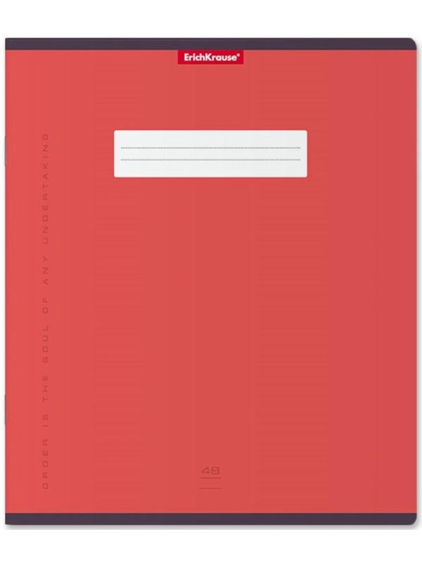 Тетрадь 48 листов в линейку ErichKrause Unicolor Bright, обложка мелованный картон, блок офсет, микс