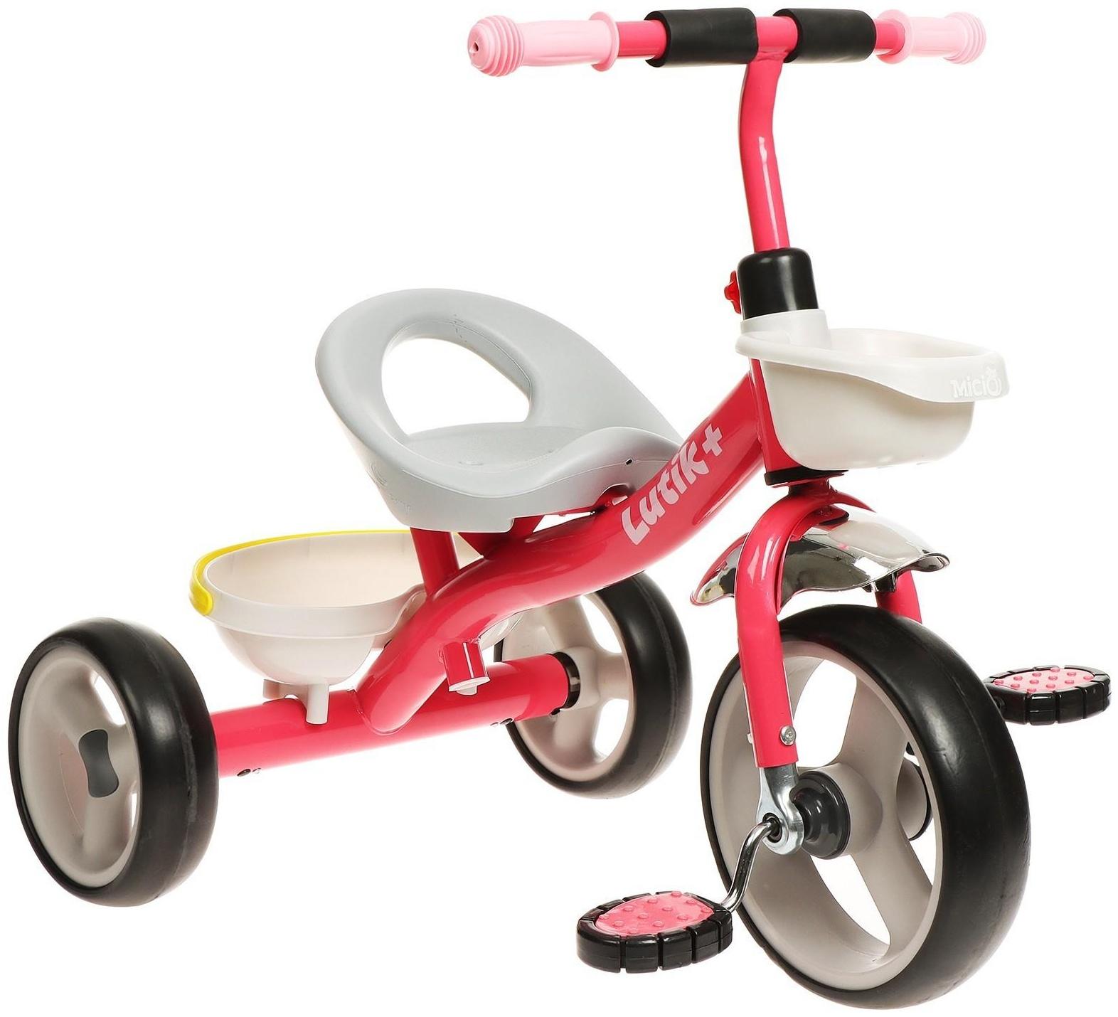 Велосипед трёхколёсный Micio Lutic+, цвет розовый