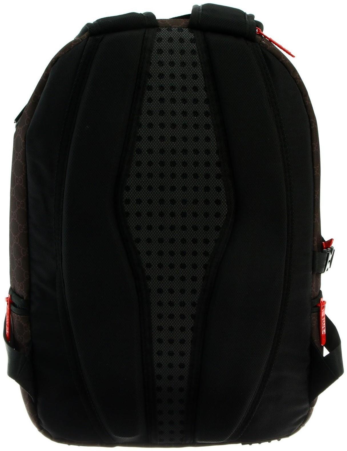 Рюкзак молодежный 39 х 30 х 17 см, эргономичная спинка + usb и аудио выход, deVENTE Red Label, Beauty , коричневый/оранжевый