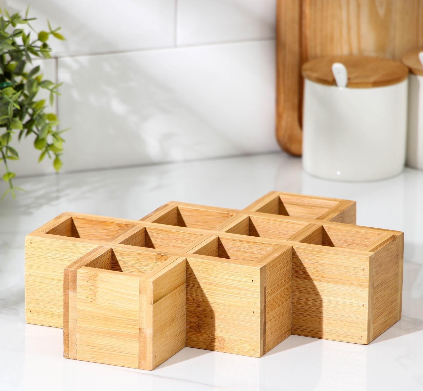 Подставка для бутылок Доляна, 24,5×17×6,2 см, бамбук