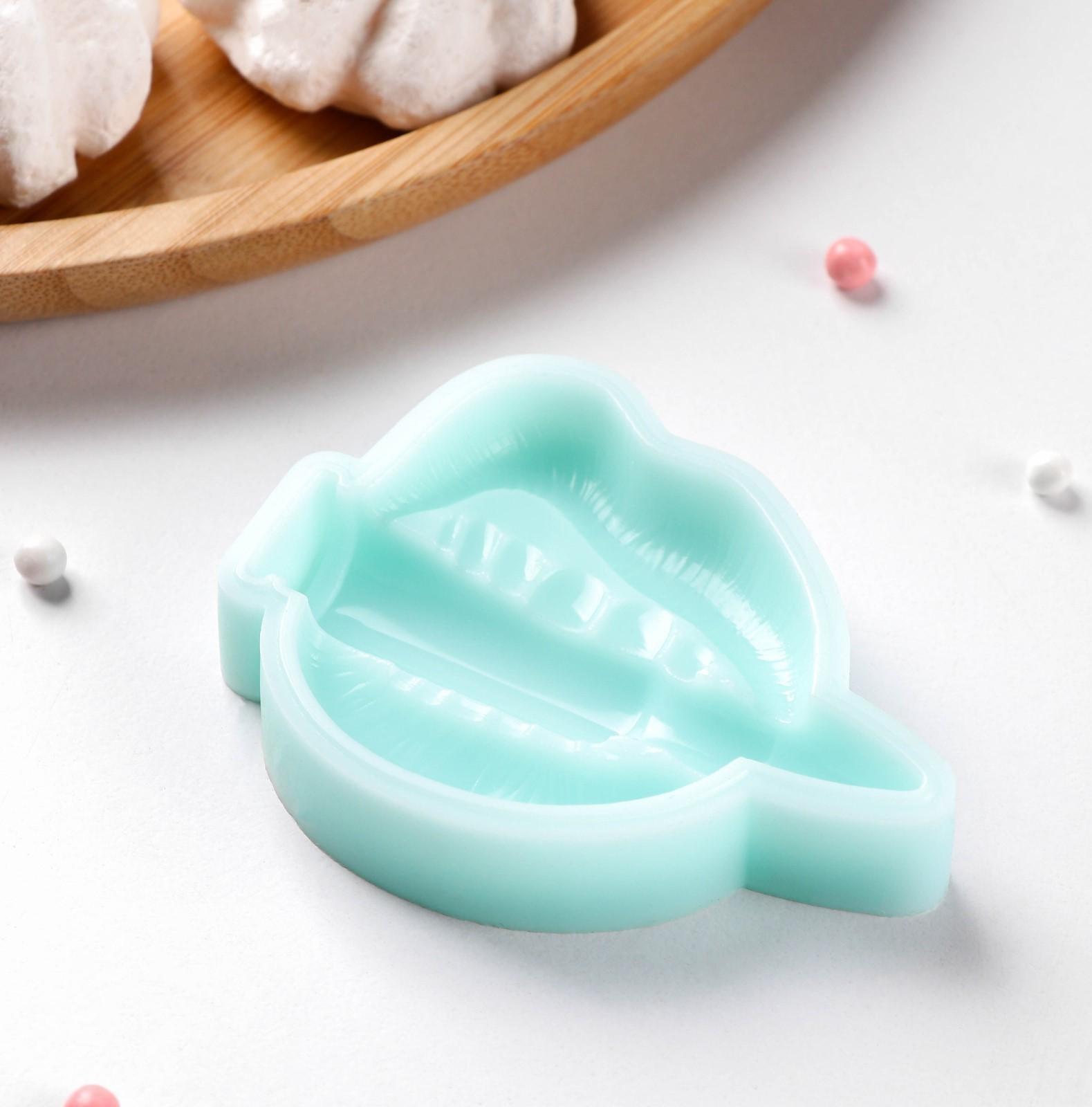 Силиконовая форма «Пуля в зубах», 7×5,1×1,2 см, цвет бирюзовый