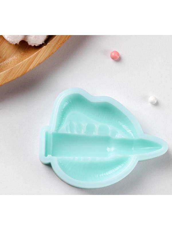 Силиконовая форма «Пуля в зубах», 7×5,1×1,2 см, цвет бирюзовый