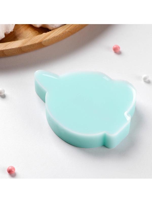 Силиконовая форма «Пуля в зубах», 7×5,1×1,2 см, цвет бирюзовый