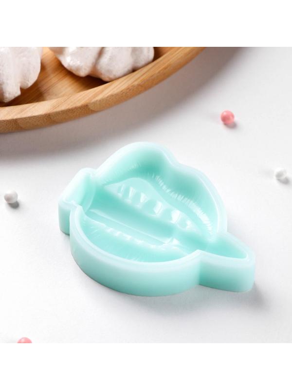 Силиконовая форма «Пуля в зубах», 7×5,1×1,2 см, цвет бирюзовый