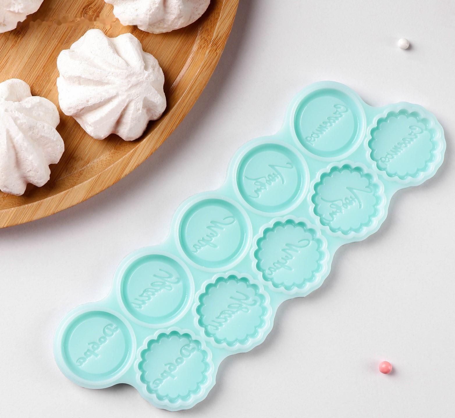 Силиконовая форма «Монетки-пожелания», d=3 см, цвет бирюзовый