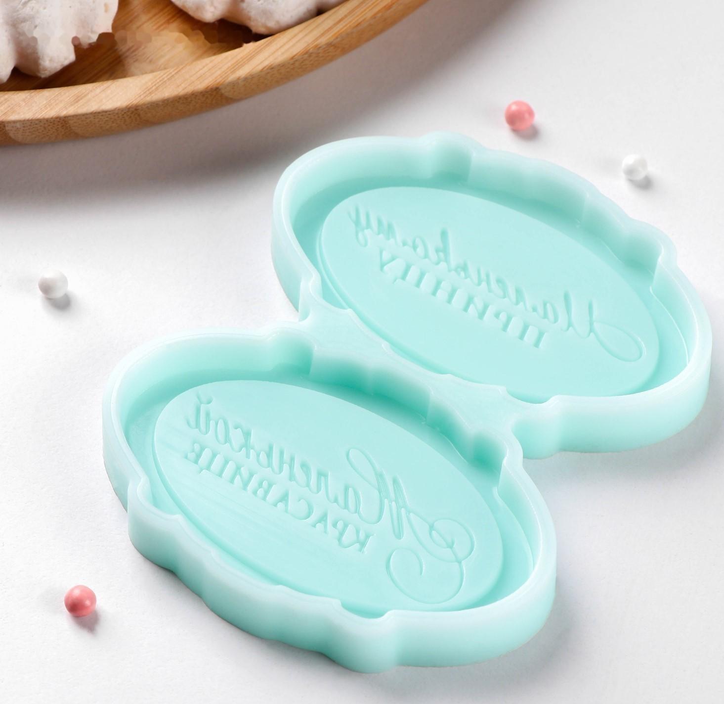 Силиконовая формы «Принц и красавица», 8×5×0,8 см, цвет бирюзовый