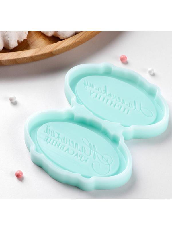 Силиконовая формы «Принц и красавица», 8×5×0,8 см, цвет бирюзовый