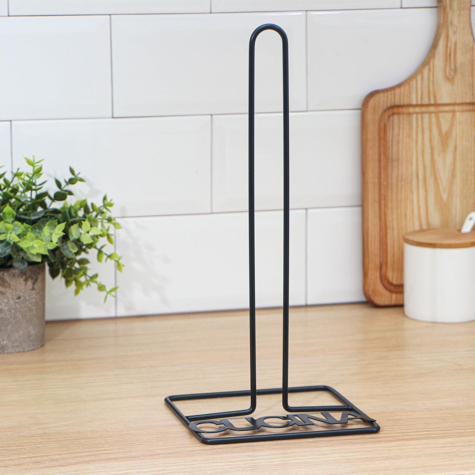 Подставка под бумажные полотенца Доляна «Cuisine», 13,5×15,5×29 см, цвет чёрный