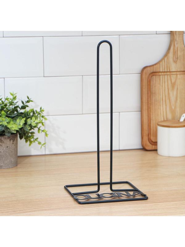 Подставка под бумажные полотенца Доляна «Cuisine», 13,5×15,5×29 см, цвет чёрный