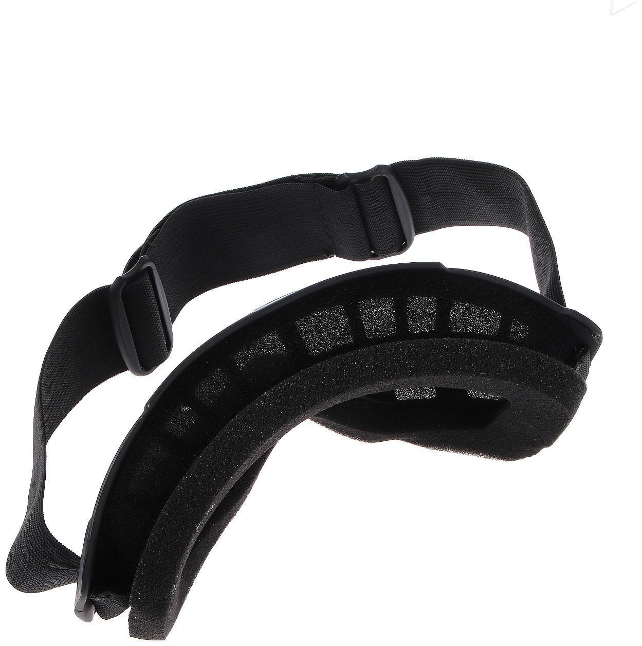 Очки-маска для езды на мототехнике, разборные, визор хром, цвет черный